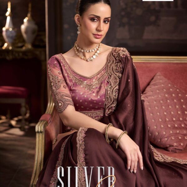 TFH Silver Screen 24th Edition Silk & Georgette Saree Wholesale Catalog (18 Pcs Full Set)