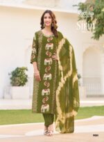 Sirin Vol 9 top featuring foil print and embroidery detailing